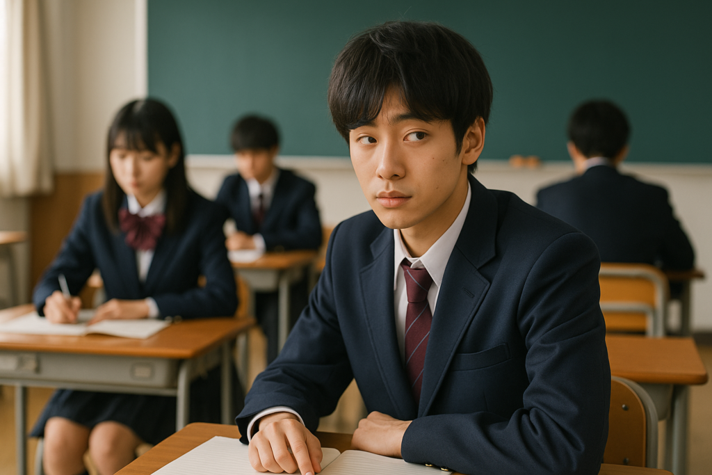 奥手男子の脈ありサインに授業中に何度も目が合うけどすぐそらされる