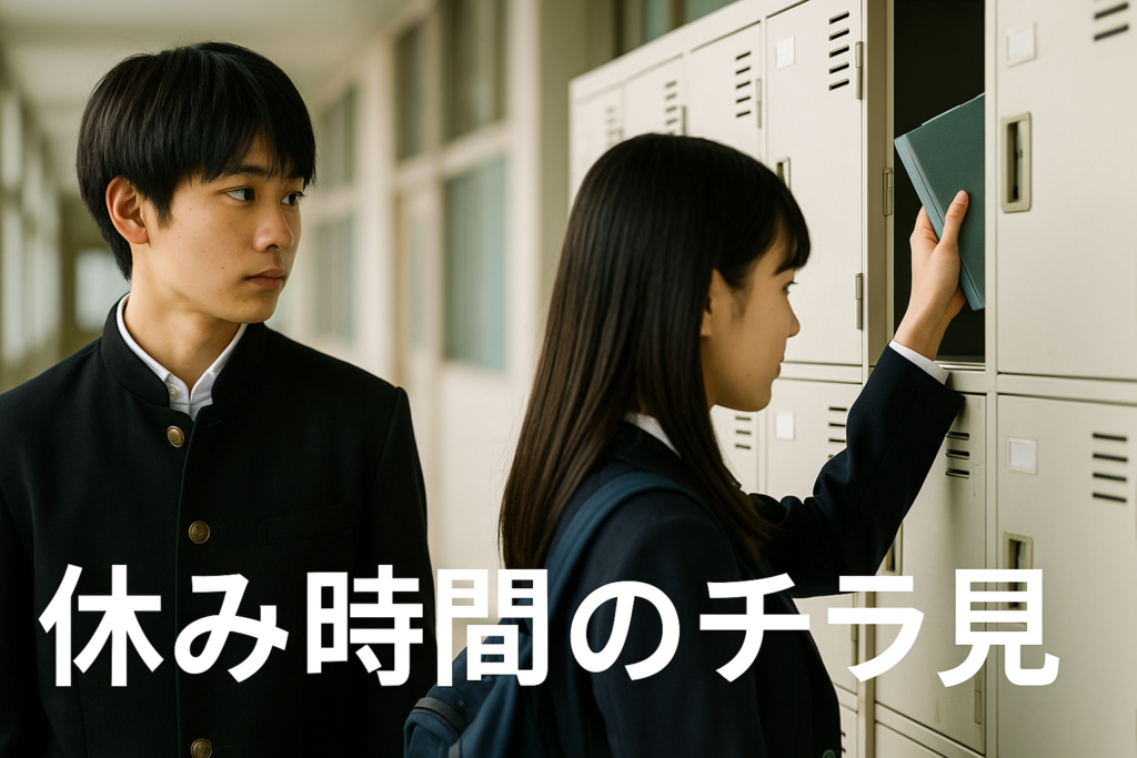いつも休み時間に近くにいるのは“偶然”じゃない?