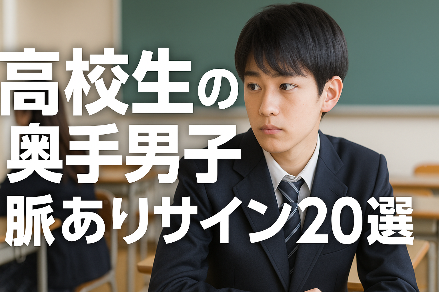 高校生の奥手男子の脈ありサイン
